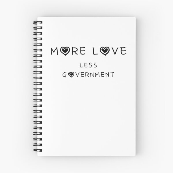 Item preview, More Love Less Government designed and sold by Liberty & Unicorns.