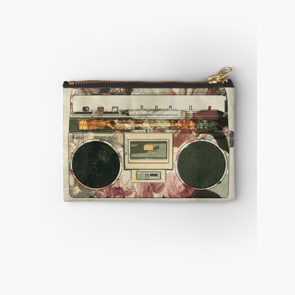Item preview, Retro Portable Stereo Cassette Recorder Boombox Flower Power designed and sold by Careful Disorder.