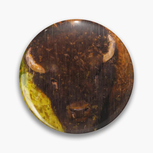 Artikelvorschau, Starke Ölfarbe des amerikanischen Büffels, amerikanische Bison-Zeichnung, indianische Bison-Kunst, Bison-Kunstwerk-Indianer entworfen und verkauft von Trendymotion.