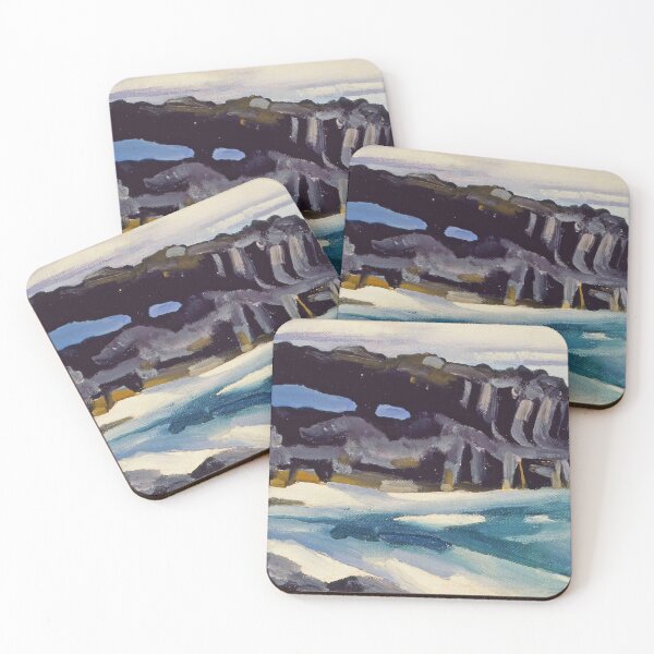 Item preview, Black lava bridge hana coast no art of georgia O'keeffe art classic poster designed and sold by Golido.