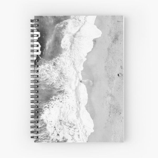 Item preview, Black and White Ocean Washing on the Sand Beach Photography designed and sold by Tjokko-chan.