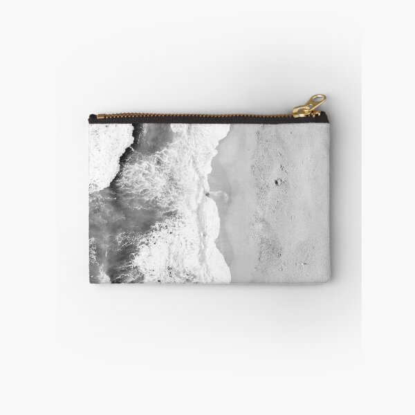 Item preview, Black and White Ocean Washing on the Sand Beach Photography designed and sold by Tjokko-chan.