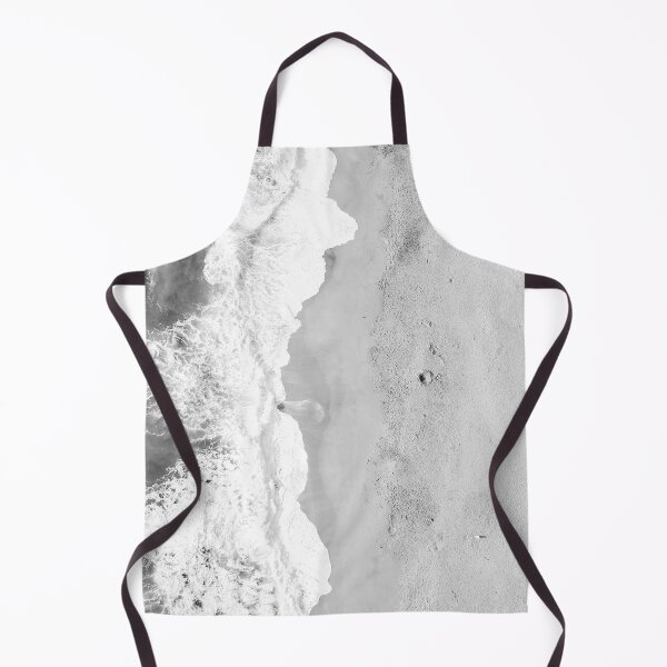 Item preview, Black and White Ocean Washing on the Sand Beach Photography designed and sold by Tjokko-chan.