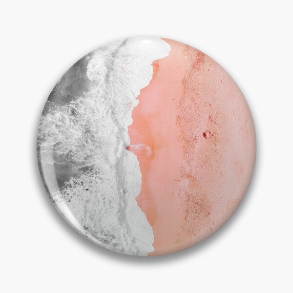 Item preview, Black Ocean Washing on Pink Sand Beach Photography designed and sold by Tjokko-chan.