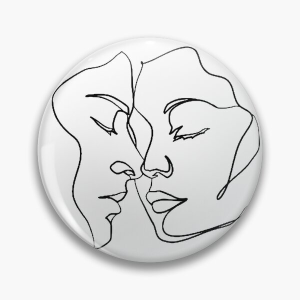 Item preview, Monoline Couple Together designed and sold by brend@ arts.