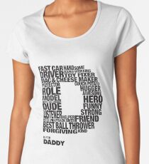 D for Dad Women's Premium T-Shirt