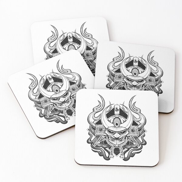 Item preview, Samurai Oni Mask Demon designed and sold by Sikee.