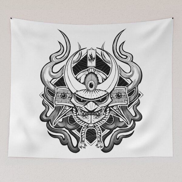 Item preview, Samurai Oni Mask Demon designed and sold by Sikee.