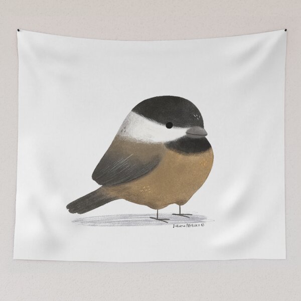 Item preview, Black Capped Chickadee Bird 2 designed and sold by julianamotzko.