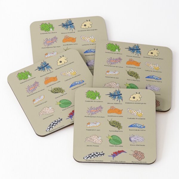 Item preview, Sea Slugs Scientific Names designed and sold by KibbyArt.