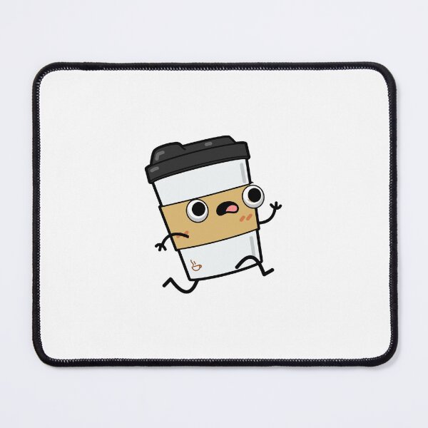 Item preview, Cute Running Latte designed and sold by StickersAndStuff.