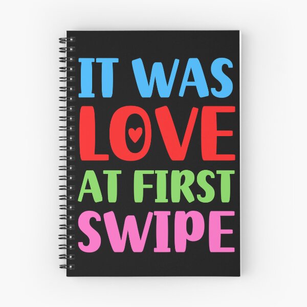 Item preview, It Was Love at First Swipe | Love designed and sold by FunnyFactDesign.