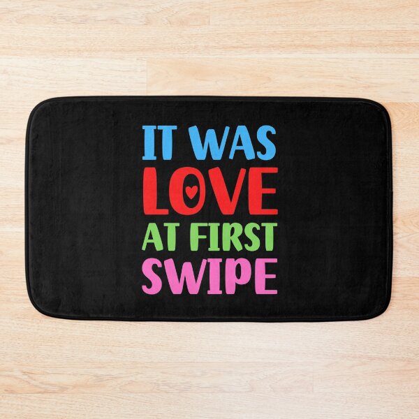Item preview, It Was Love at First Swipe | Love designed and sold by FunnyFactDesign.