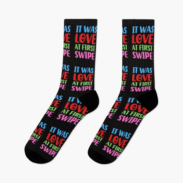 Item preview, It Was Love at First Swipe | Love designed and sold by FunnyFactDesign.
