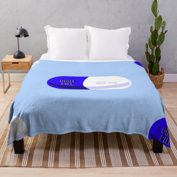 Artikelvorschau, Blaue Chill-Pille entworfen und verkauft von mollsdesignss.