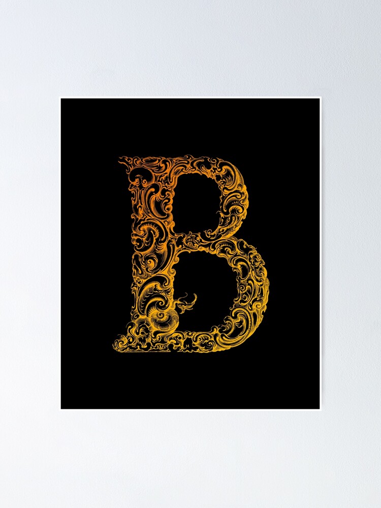 "Letter B Graffiti Art Board Print" Poster For Sale By Ussef12 | Redbubble