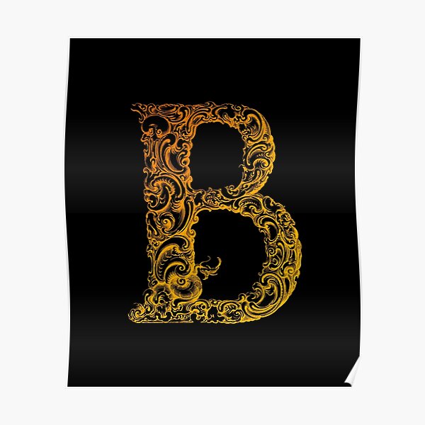 "Letter B Graffiti Art Board Print" Poster For Sale By Ussef12 | Redbubble