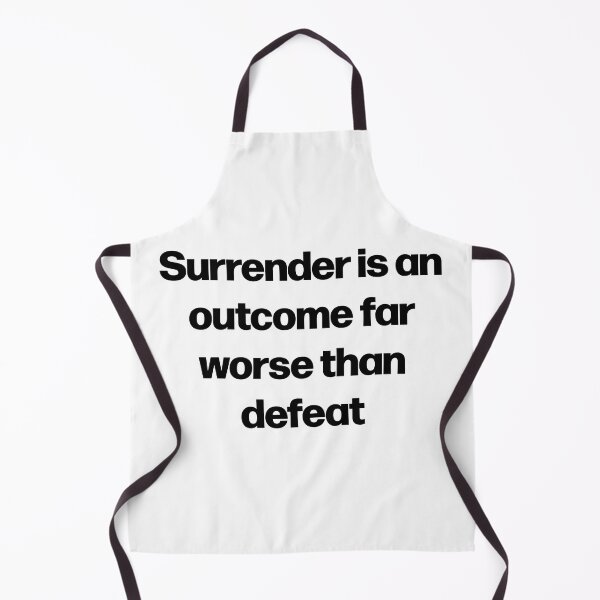 Item preview, Surrender worse than defeat anime gym motivation quote  designed and sold by designsbyted.