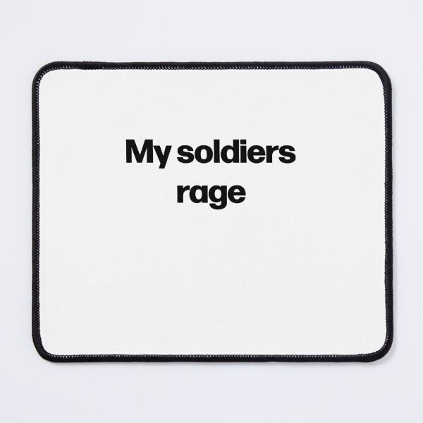 Item preview, my soldiers rage anime gym motivation quote designed and sold by designsbyted.