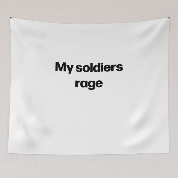 Item preview, my soldiers rage anime gym motivation quote  designed and sold by designsbyted.