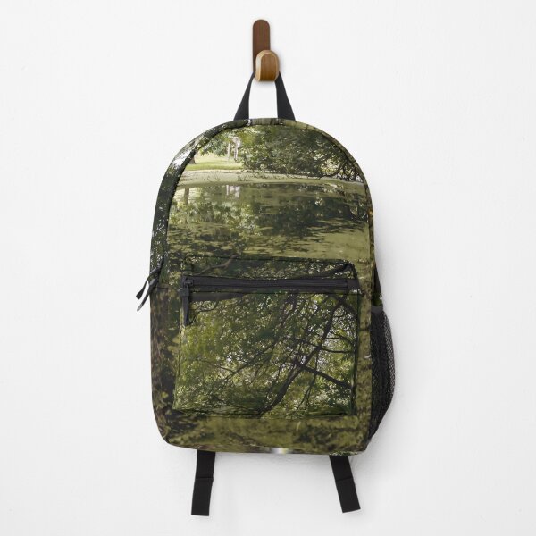 Item preview, /// Hidden Worlds /// Landscape photograph taken under the lush green trees of a quiet creekside designed and sold by Est-Image-Co.