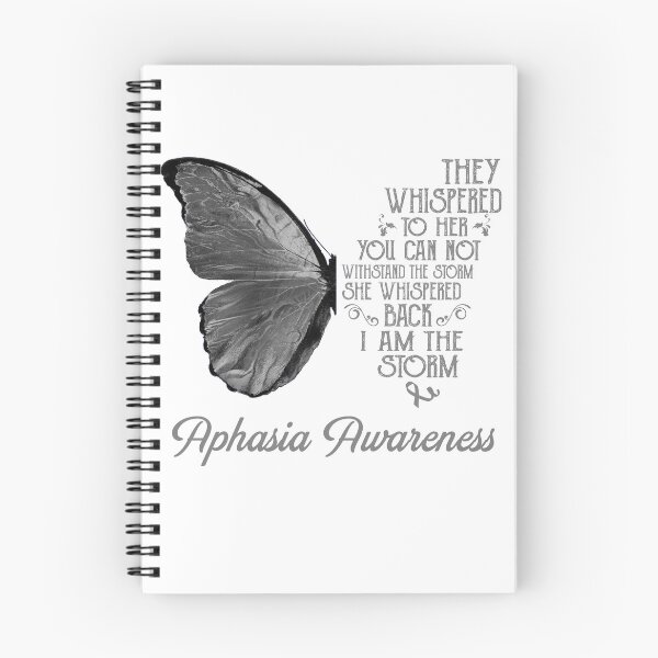 Item preview, Butterfly I Am The Storm Aphasia Awareness designed and sold by whlrcheryl.