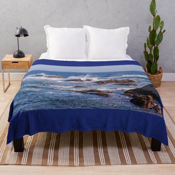 Item preview, Crashing waves splash into the rocky coastline of California designed and sold by SafariByMarisa.