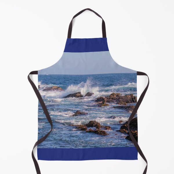 Item preview, Crashing waves splash into the rocky coastline of California designed and sold by SafariByMarisa.
