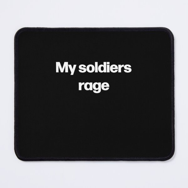 Item preview, my soldiers rage anime gym motivation quote designed and sold by designsbyted.