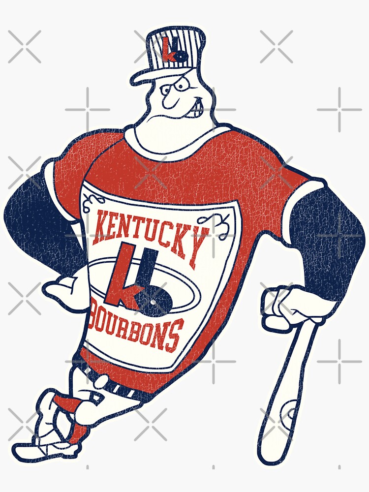 "Kentucky Bourbons Retro Defunct Softball" Sticker for Sale by TheBenchwarmer Redbubble