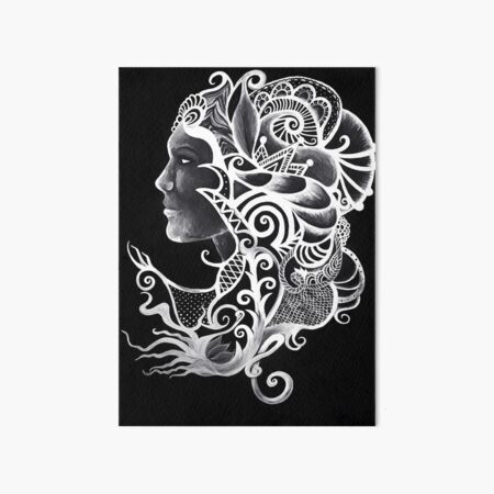 Head Dress Art Board Print