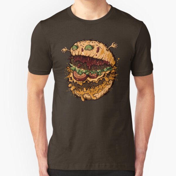 Monster Burger Slim Fit T-Shirt