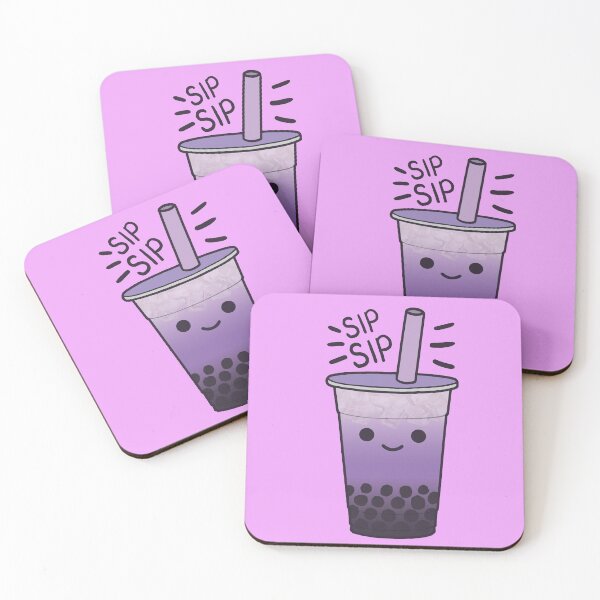 Item preview, Boba Bubble Milk Tea Drink Taro designed and sold by the-meowings.