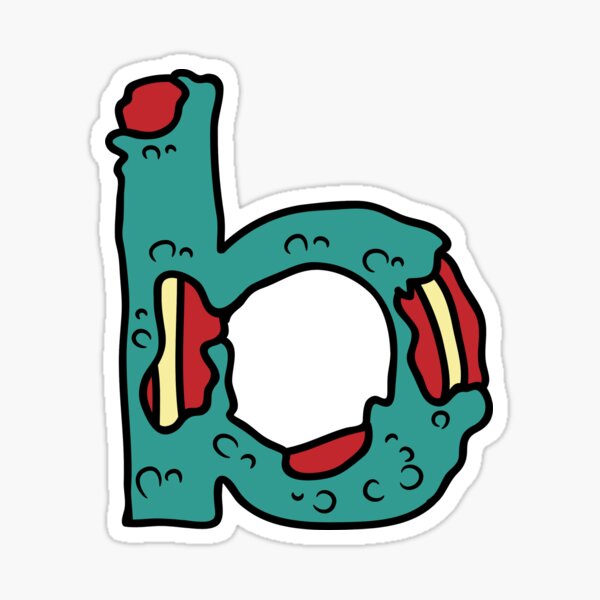 "letter B " Sticker For Sale By Tsldesigns | Redbubble