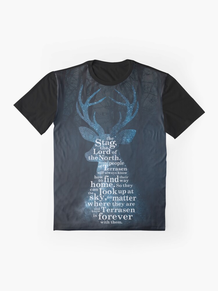 Throne Of Glass The Stag The Lord Of The North T Shirt By Yairalynn Redbubble 1076