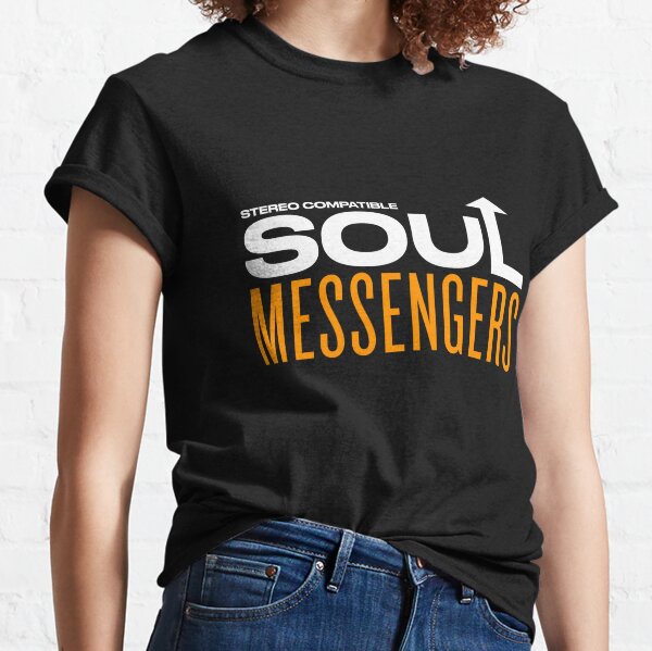 Soul Messengers - Stereo Compatible (White Text) Classic T-Shirt