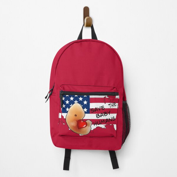 Item preview, Save the baby humans. Embryo hugging cartoon-style heart-shape inside US map with American flag designed and sold by Brasilia.