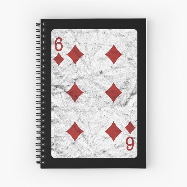 Item preview, Playing Cards 6 of Diamonds (distressed design) designed and sold by siggyspatsky.