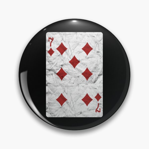Item preview, Playing Cards 7 of Diamonds (distressed design) designed and sold by siggyspatsky.