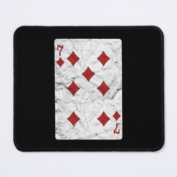 Item preview, Playing Cards 7 of Diamonds (distressed design) designed and sold by siggyspatsky.