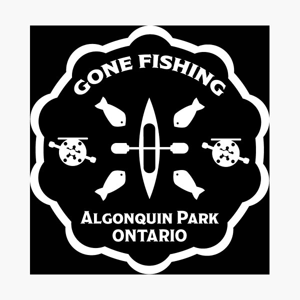 "Kayak Fishing Algonquin Park Ontario Canada Canoe Fishing Gifts