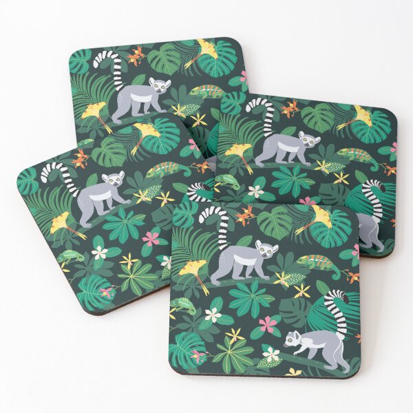 Item preview, Lemurs in Madagascar Night designed and sold by nadyanadya.