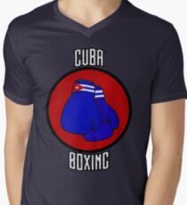 Cuba Boxing Men's V-Neck T-Shirt