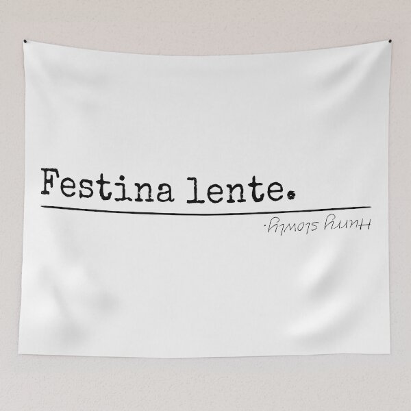 Item preview, Hurry slowly - Latin - T-Shirts, Stickers, Magnets, House - VBK - VisionsByKaren designed and sold by VisionsByKaren.
