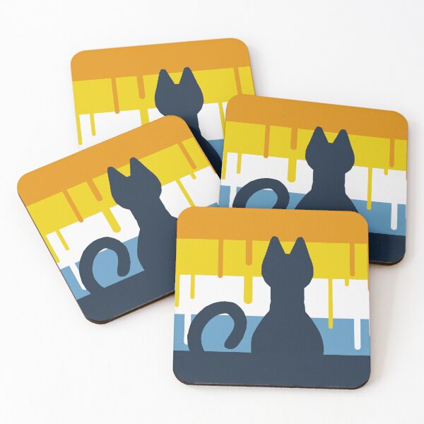 Item preview, AroAce cat pride flag designed and sold by Gabrielle Sanders.
