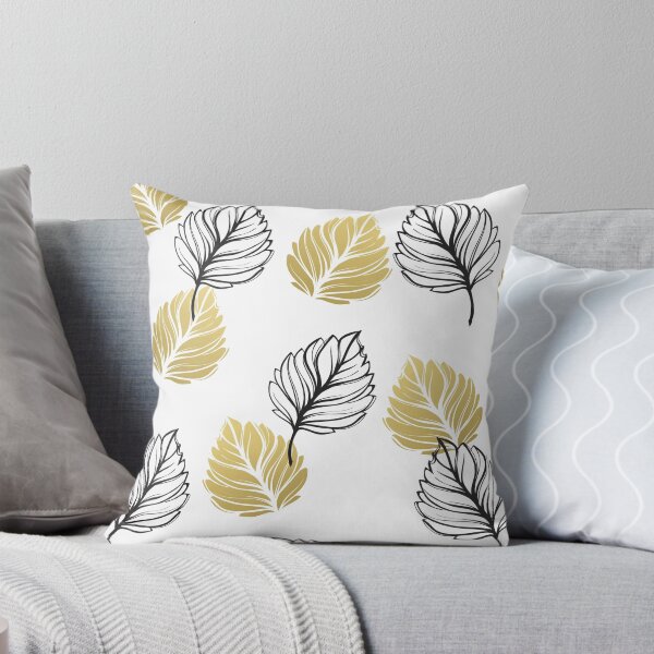 Item preview, Leaves pattern pillows designed and sold by IshanArt.