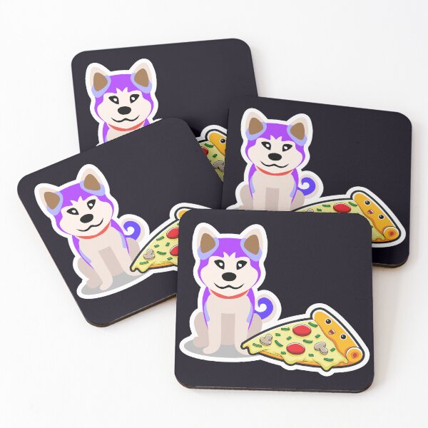 Item preview, perro comiendo una pizza designed and sold by JLCableStudio.