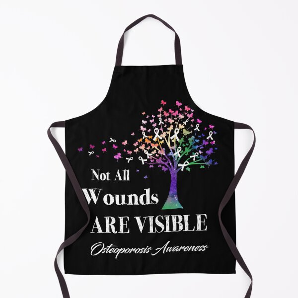 Item preview, Not All Wounds Are Visible Osteoporosis Awareness designed and sold by Hatjar.