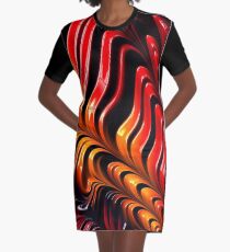 New graffiti bedding Graphic T-Shirt Dress