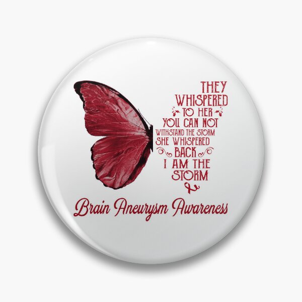 Item preview, Butterfly I Am The Storm Brain Aneurysm Awareness designed and sold by whlrcheryl.